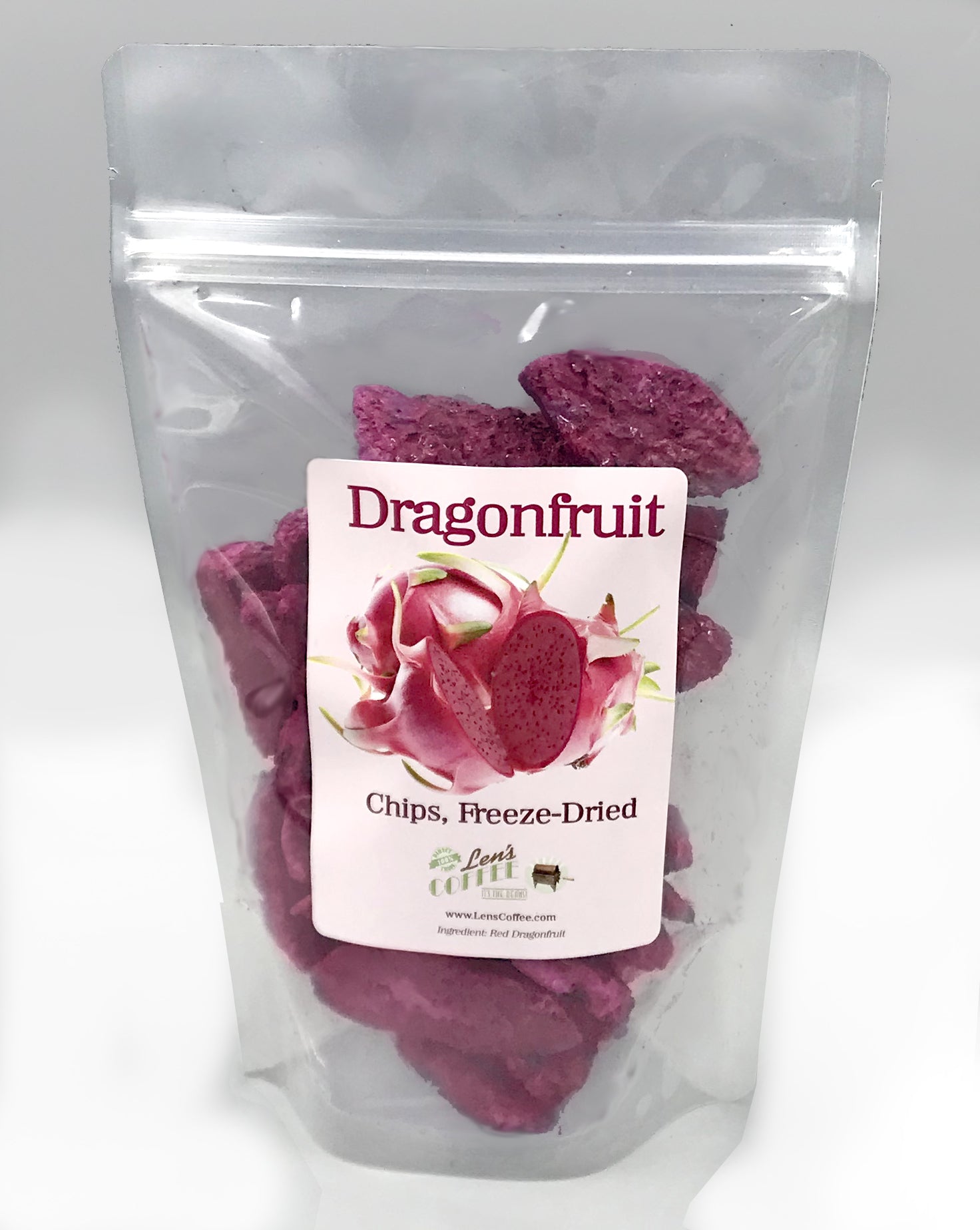 Vietnamese Red Dragonfruit, Freeze-Dried Chips